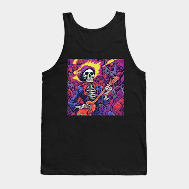 Skeletal Blues Tank Top by seantwisted